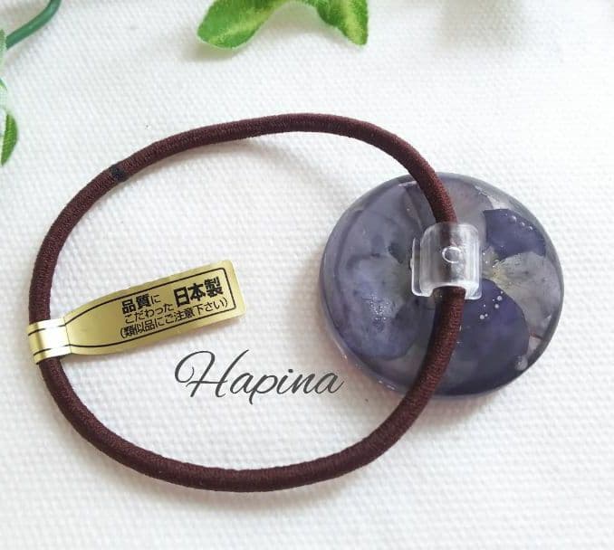 トイの世界② テディベアラウンドレジンヘアゴム