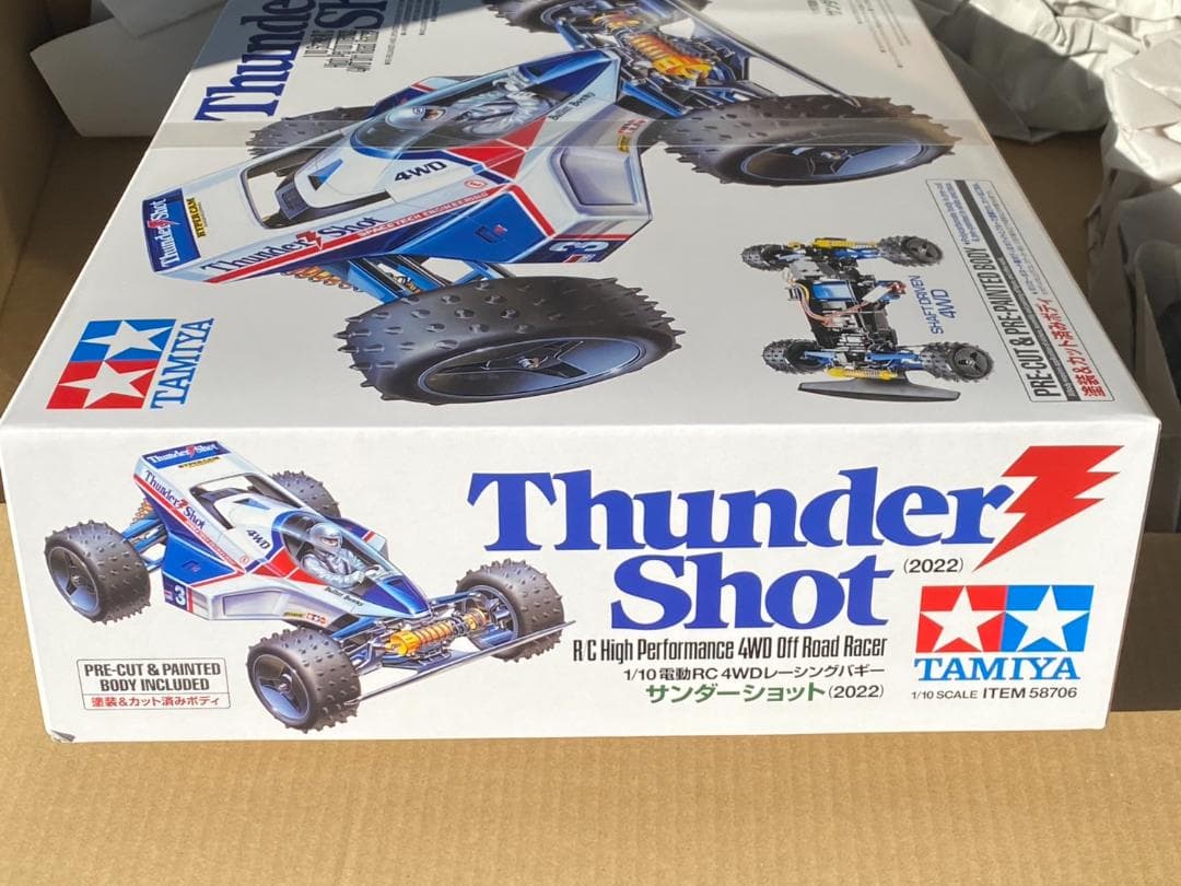 【未開封】タミヤ1/10 電動RC4WDレーシングバギー《サンダーショット》