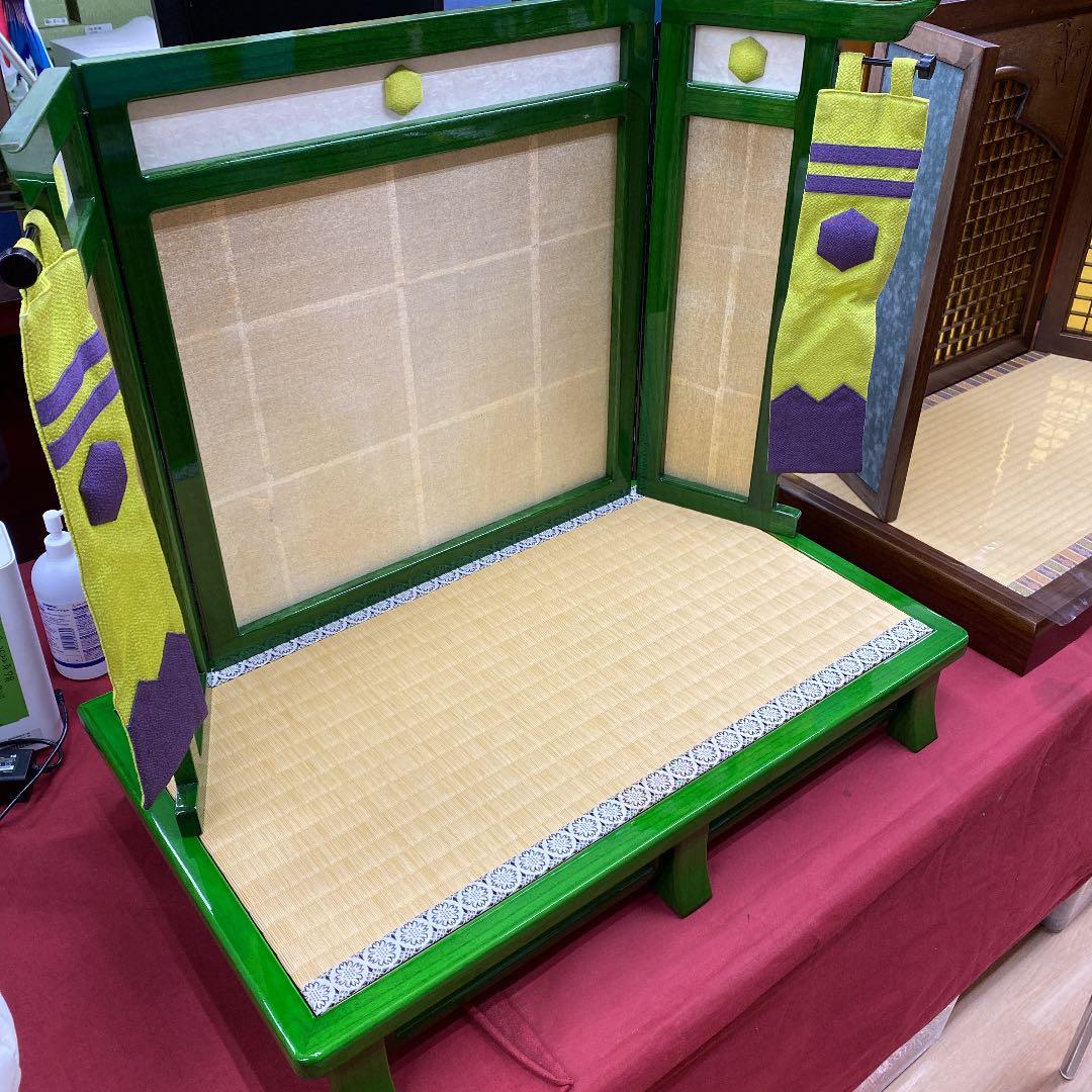 鎧兜飾り台★屏風セット★展示品5-16