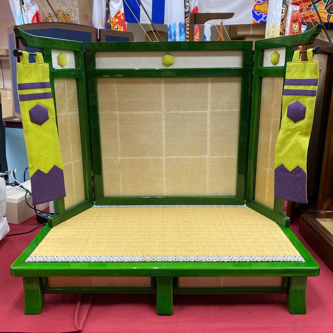 鎧兜飾り台★屏風セット★展示品5-16