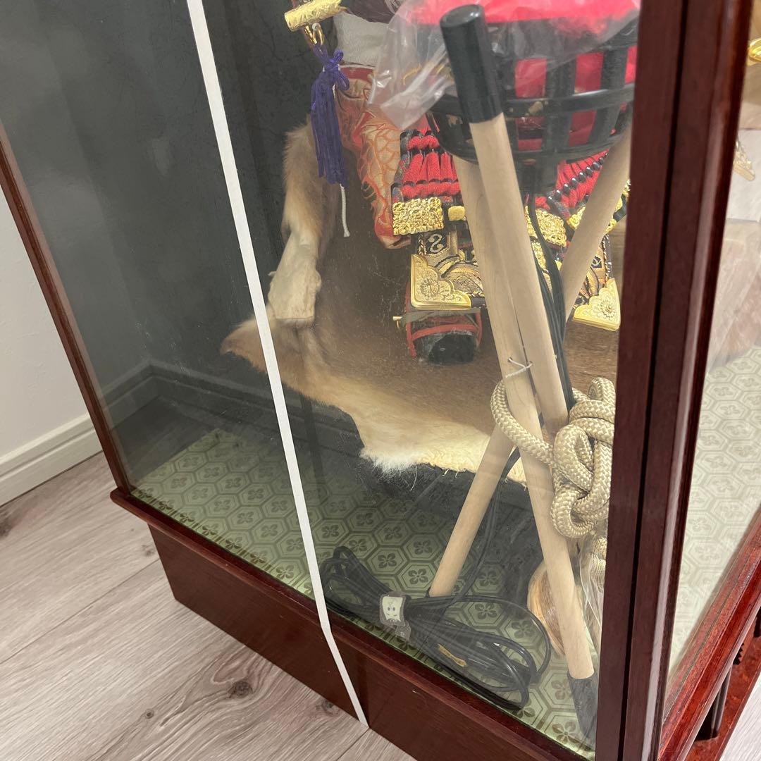 美品　五月人形　兜　鎧兜　五月端午節句人形鎧兜飾り　オルゴール付き　節句