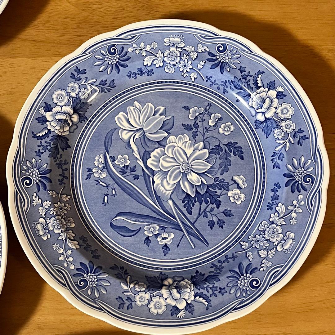 【美品】英国製　スポード ★ブルールームコレクション★プレート6枚