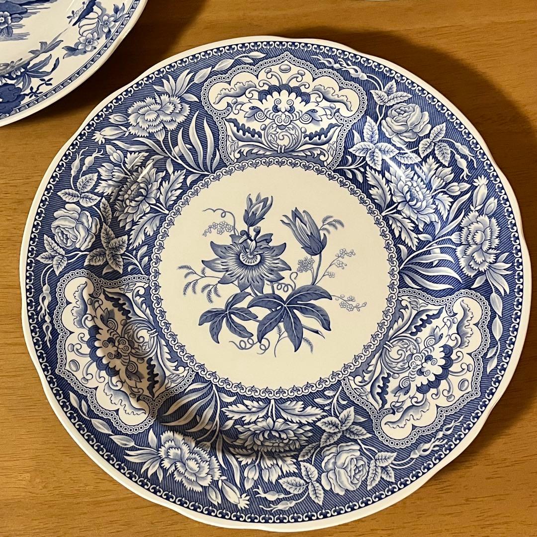 【美品】英国製　スポード ★ブルールームコレクション★プレート6枚