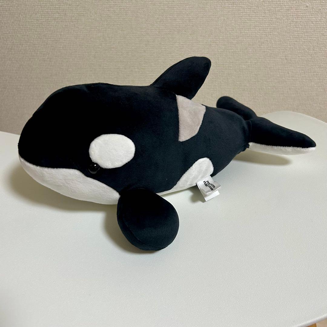 限定】名古屋港水族館 シャチ くじ 3等 ぬいぐるみくじ ブラック 黒