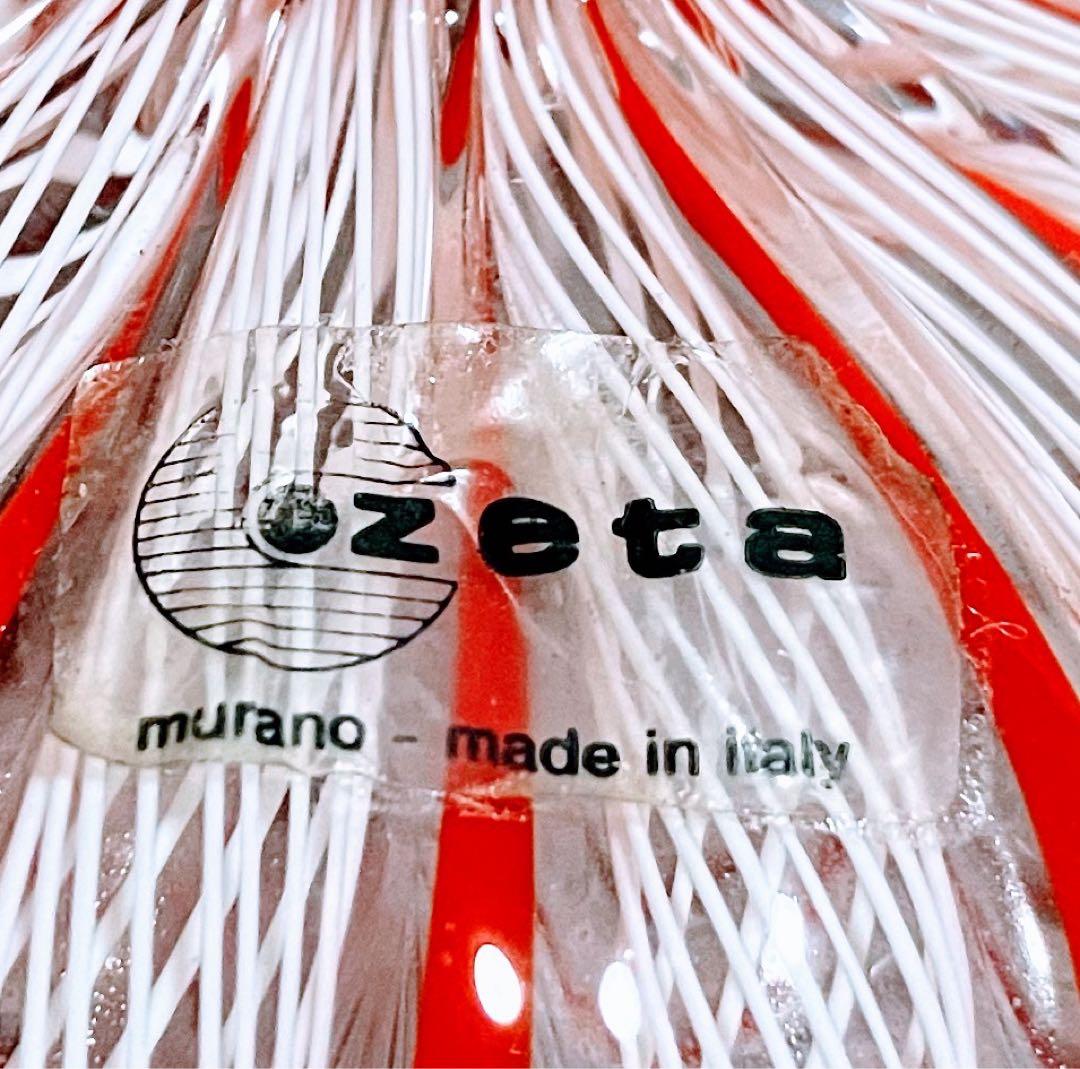 ムラーノ 香水瓶 パフュームボトル 紅白 レース柄 イタリア