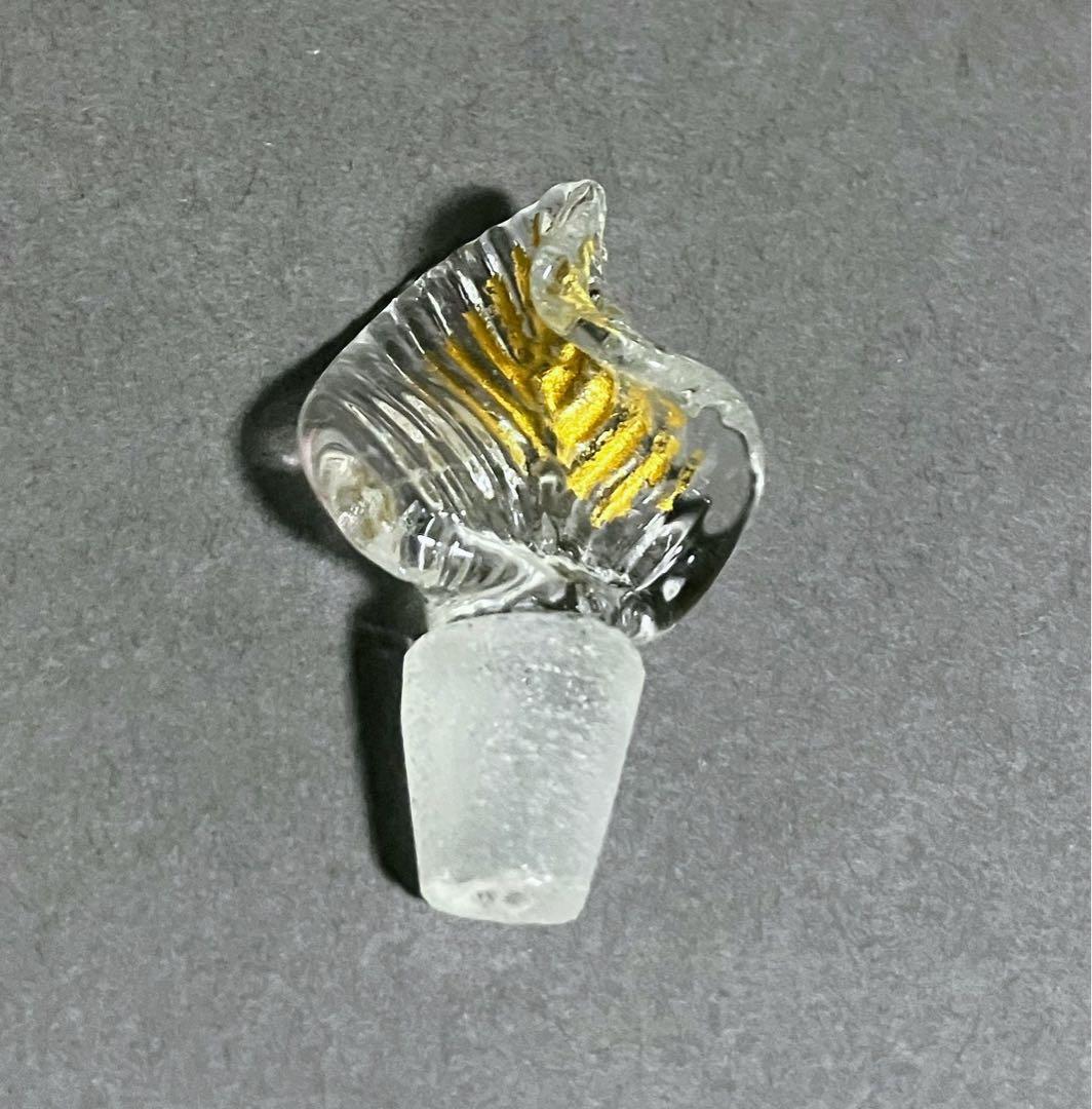 ムラーノ 香水瓶 パフュームボトル 紅白 レース柄 イタリア