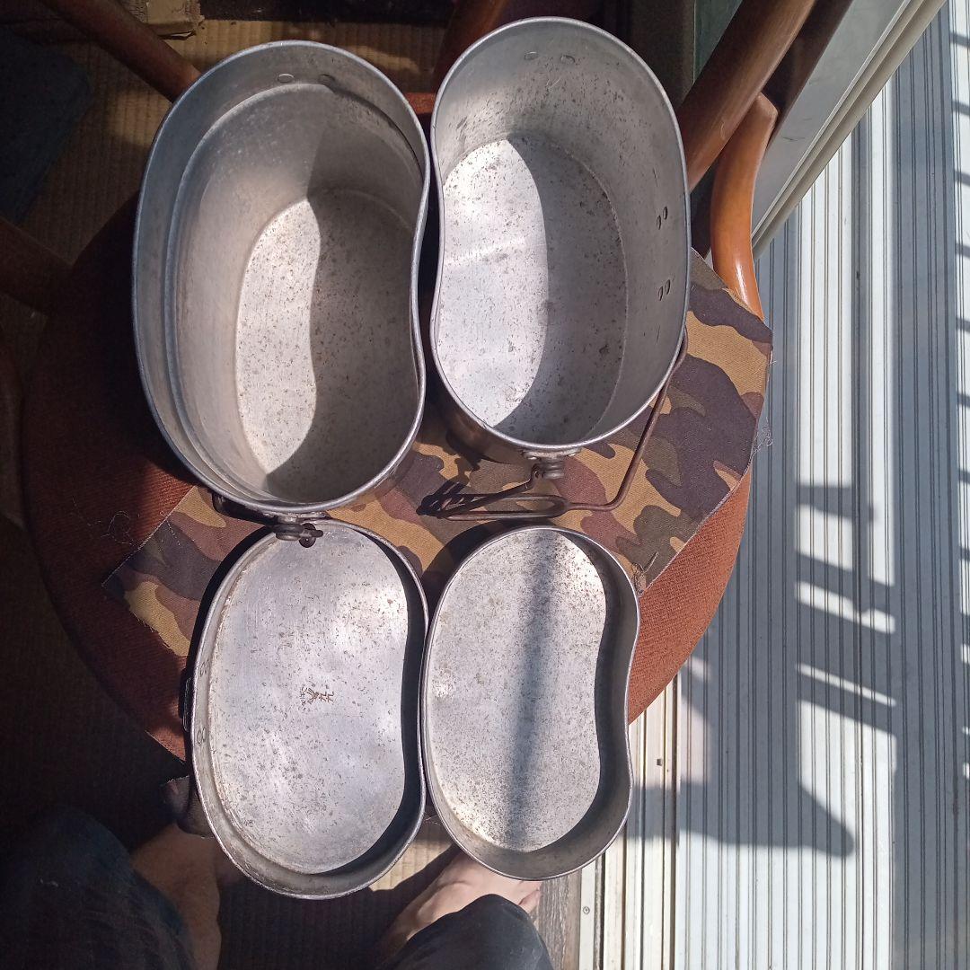 希少!珍品!日本軍九二式二重飯盒九九ニギリ矢製