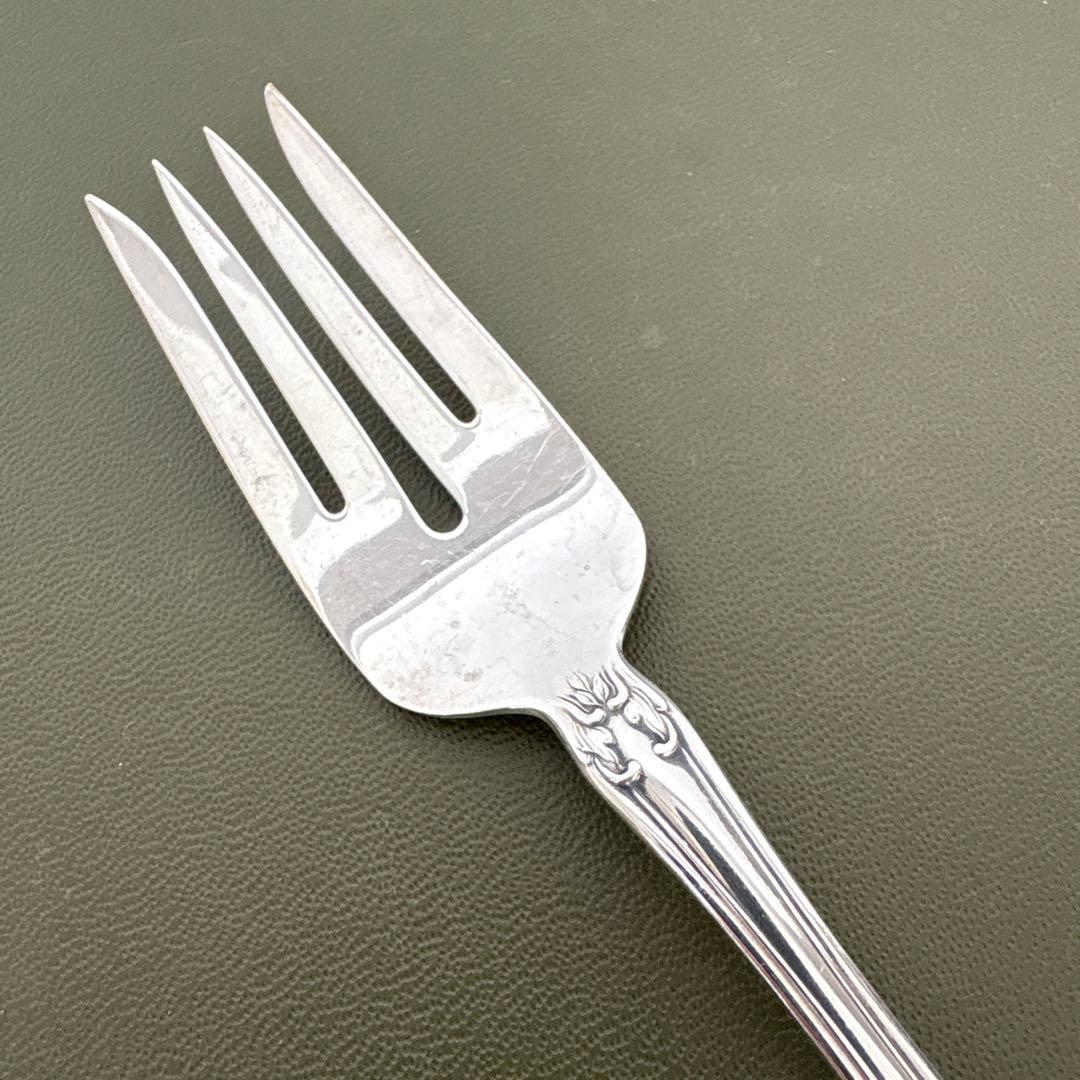 ビンテージ　ALVIN STERLINGフォーク　純銀　シャトーローズ　シルバー