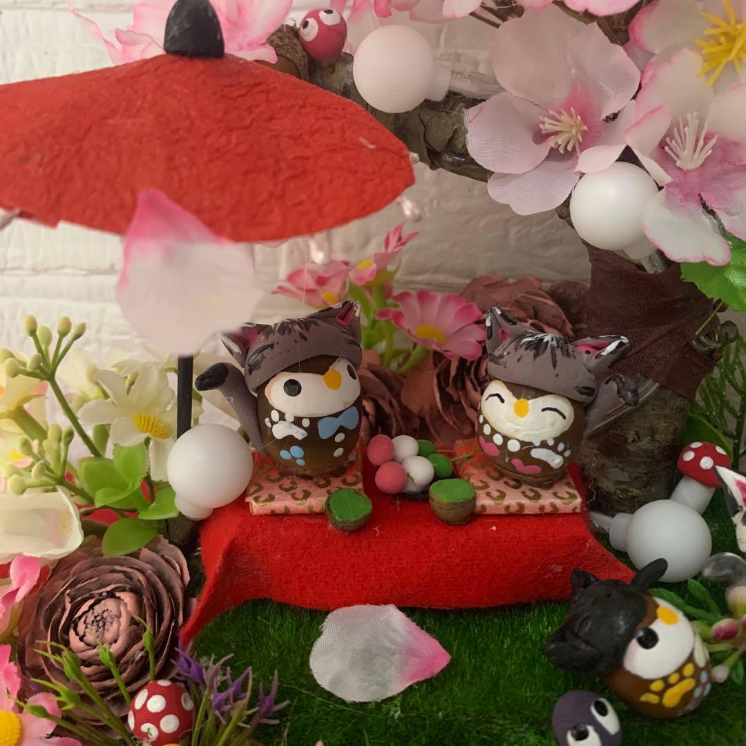 どんぐりアート♡桜満開BIGオブジェ♡
