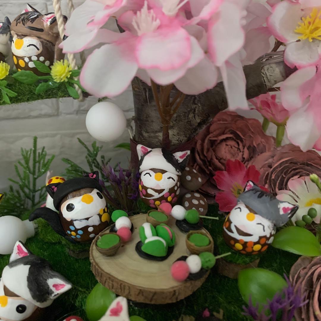 どんぐりアート♡桜満開BIGオブジェ♡