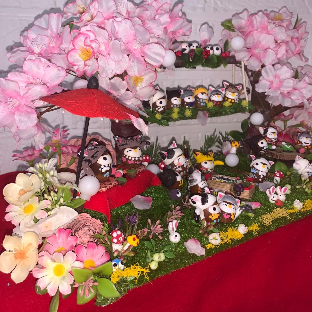 どんぐりアート♡桜満開BIGオブジェ♡