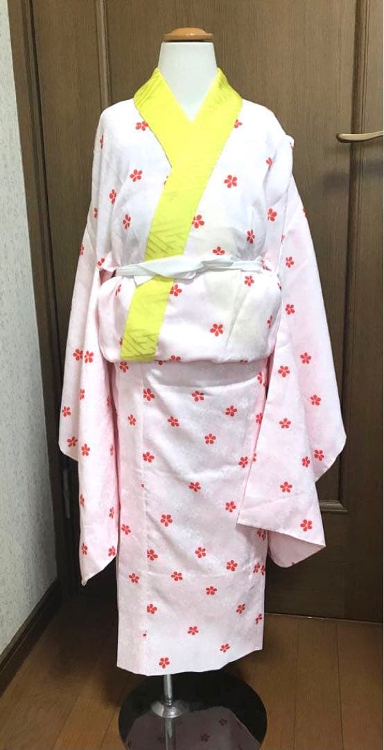 七五三 3歳　5歳　女の子着物 フルセット 正絹　可愛い古典❤️