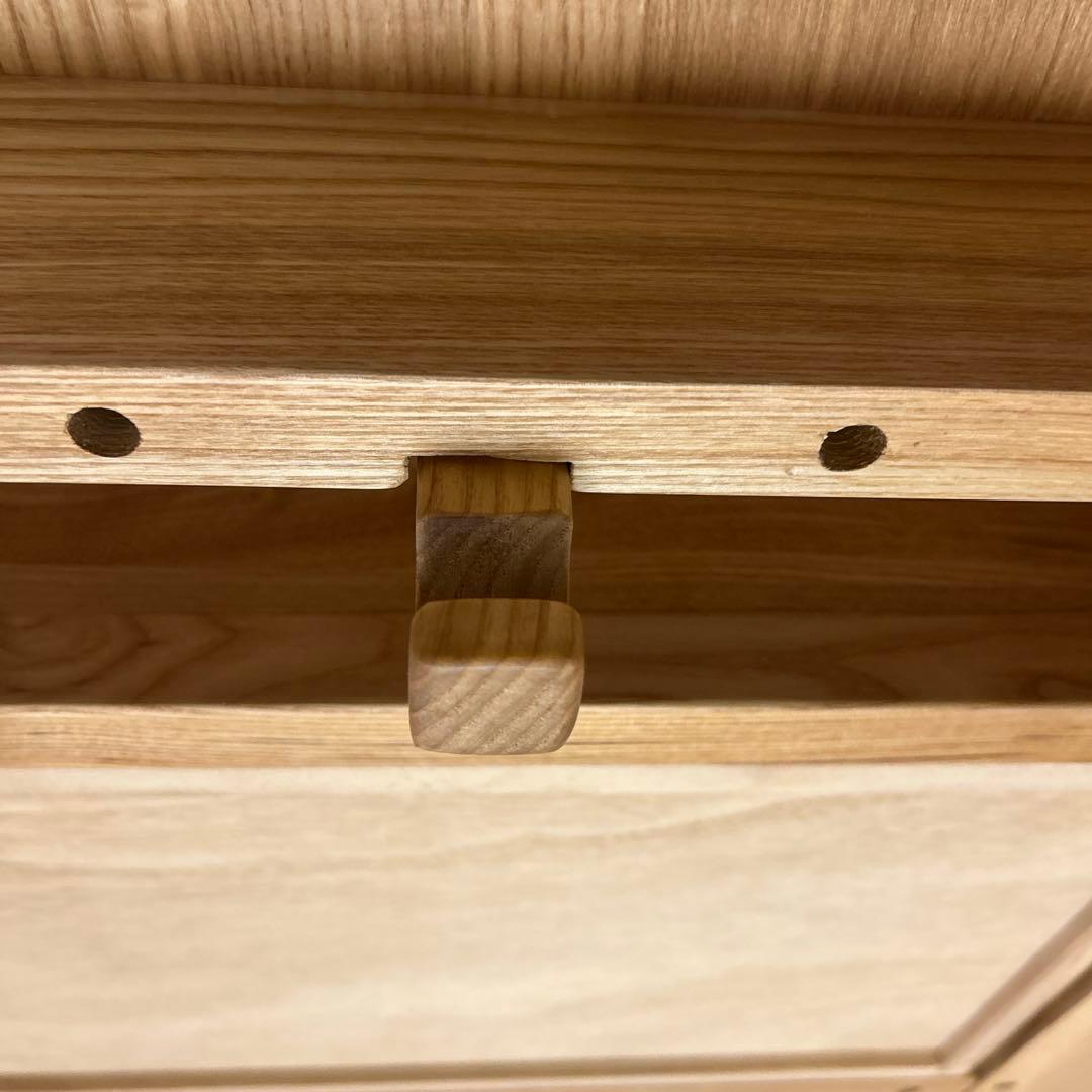 【極美品】無印良品 タモ材デスク 学習机 木製机 引き出し付