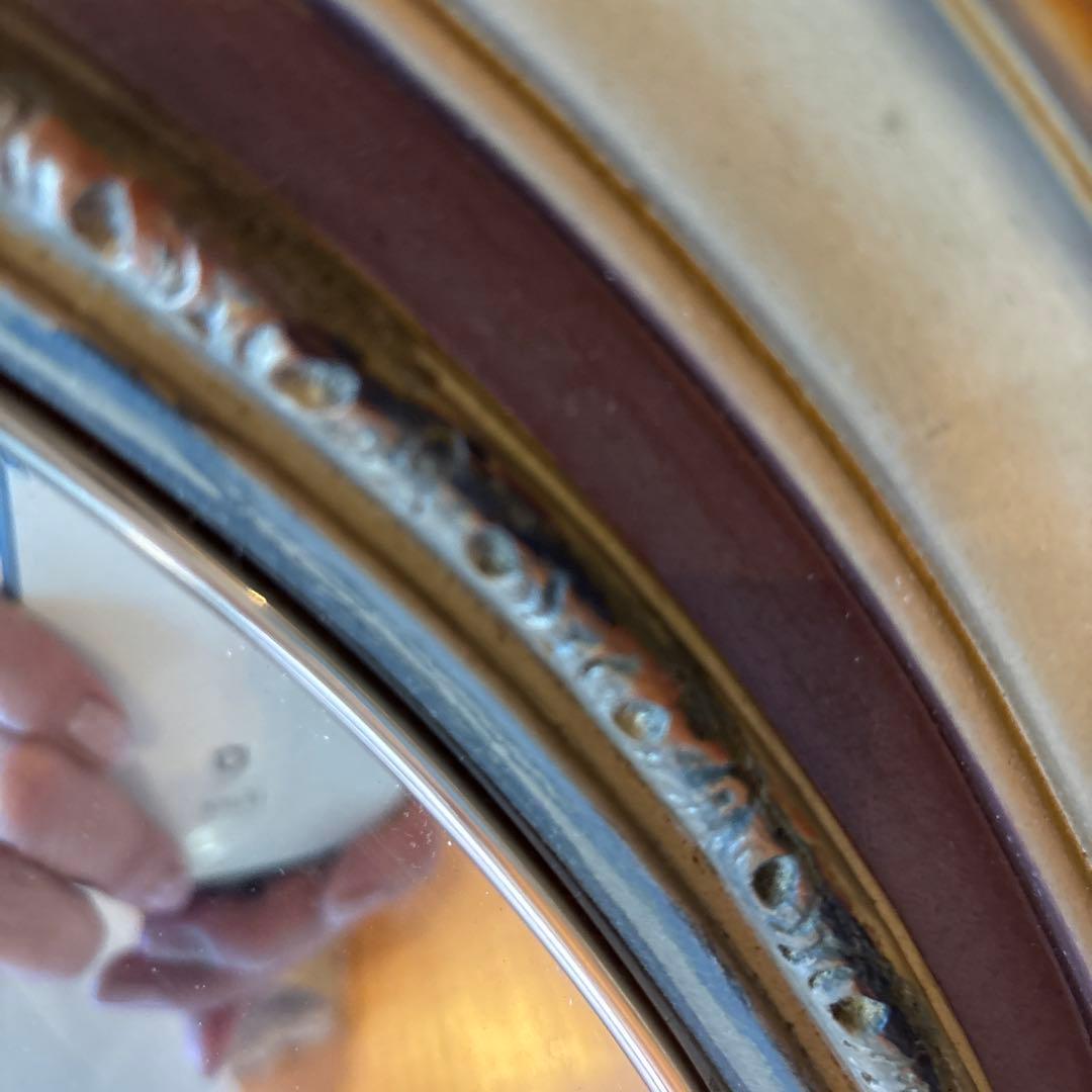 アンティーク　ミラー　鏡　楕円形