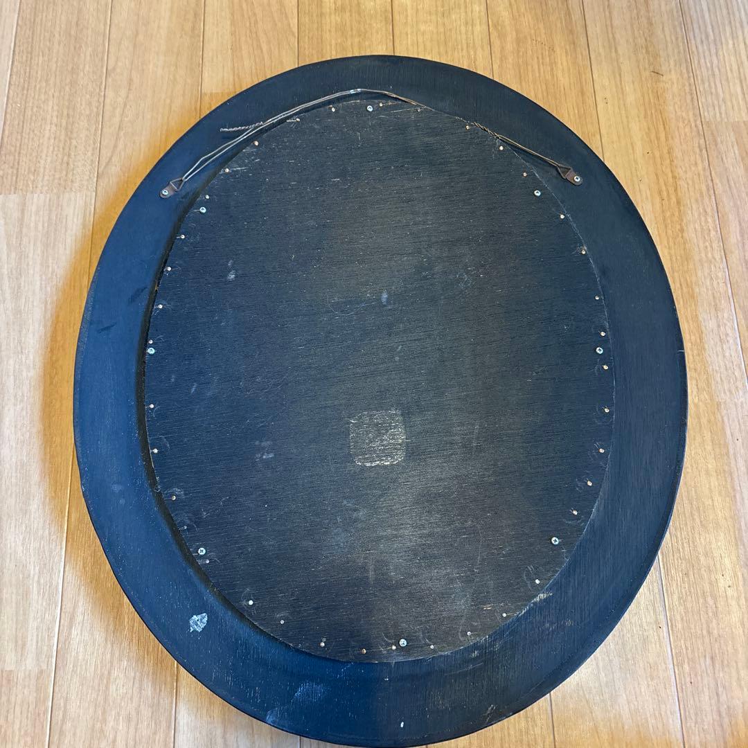 アンティーク　ミラー　鏡　楕円形