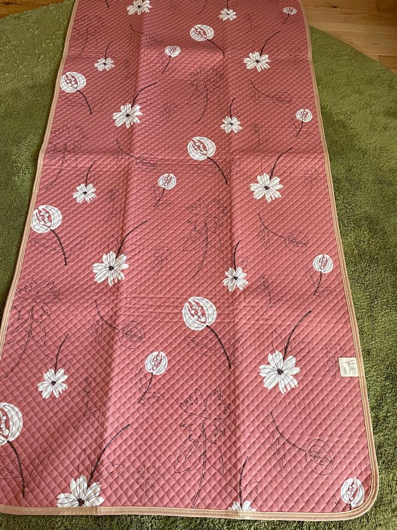 2枚セット【シビラ】ポコポコ敷パッド　100×205 リブレ　ピンク　グレー