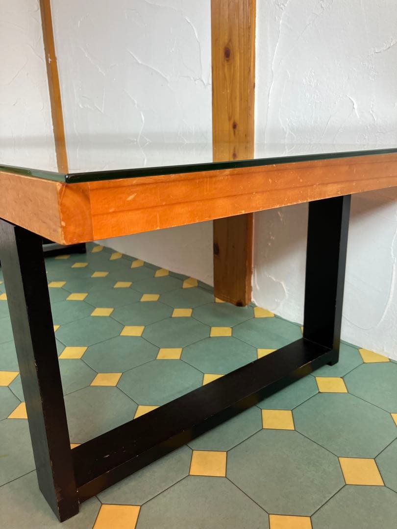 ジョージネルソン　ネルソンベンチ　リプロダクト　ガラス天板付き　ネルソン