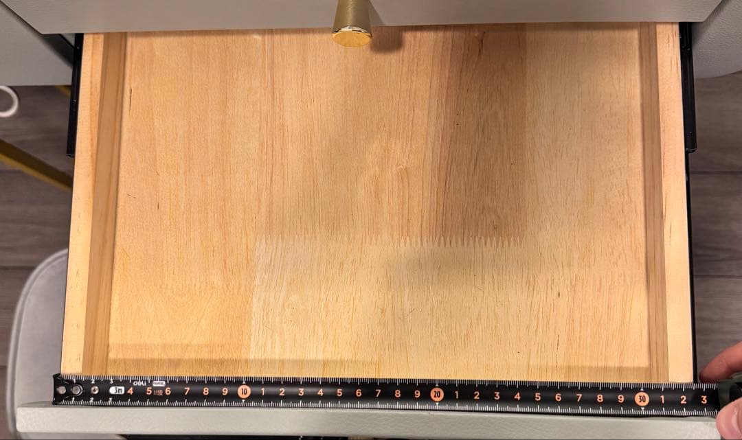 化粧デスク + 椅子/鏡 セット グレー/白マーブル