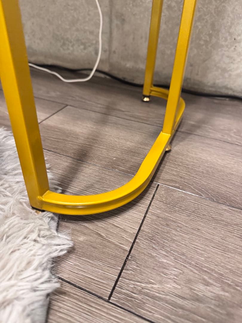 化粧デスク + 椅子/鏡 セット グレー/白マーブル