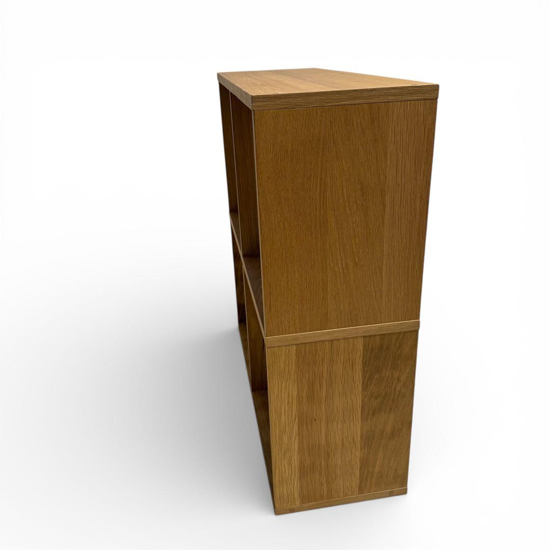 無印良品 MUJI スタッキングシェルフ 2段2列 オーク材 北欧 ナチュラル