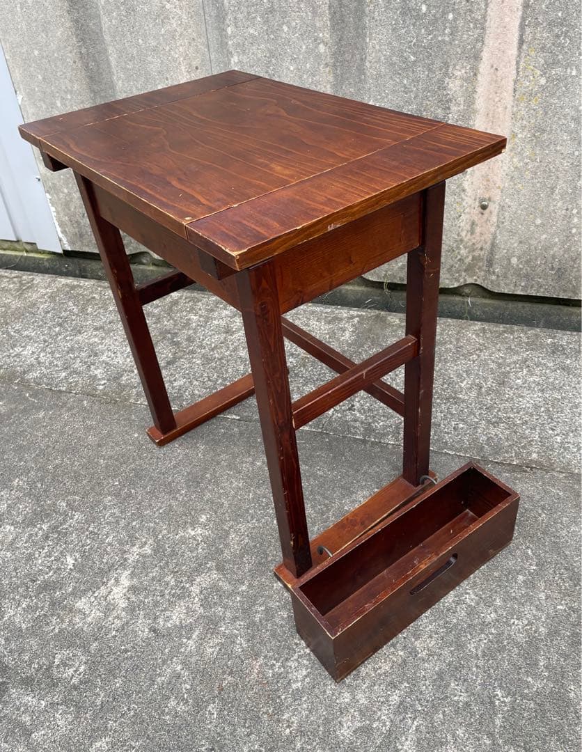 ビンテージ/木製/ドレッサー/鏡台/椅子/スツール/セット