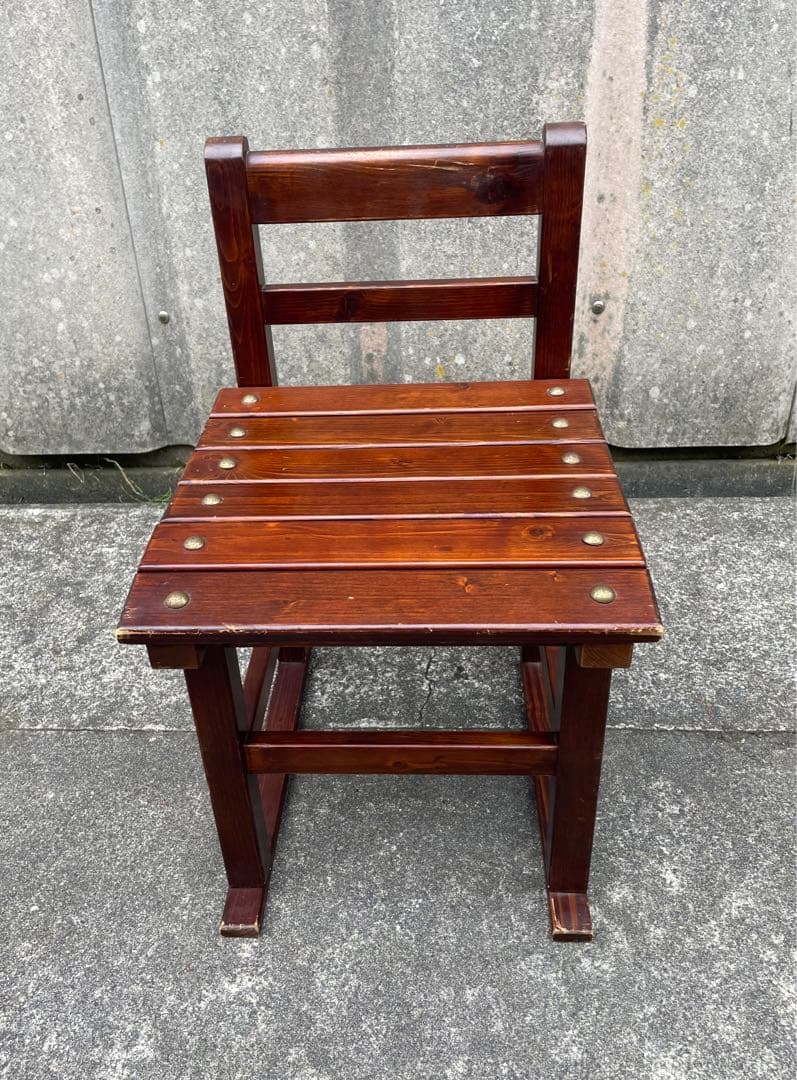 ビンテージ/木製/ドレッサー/鏡台/椅子/スツール/セット