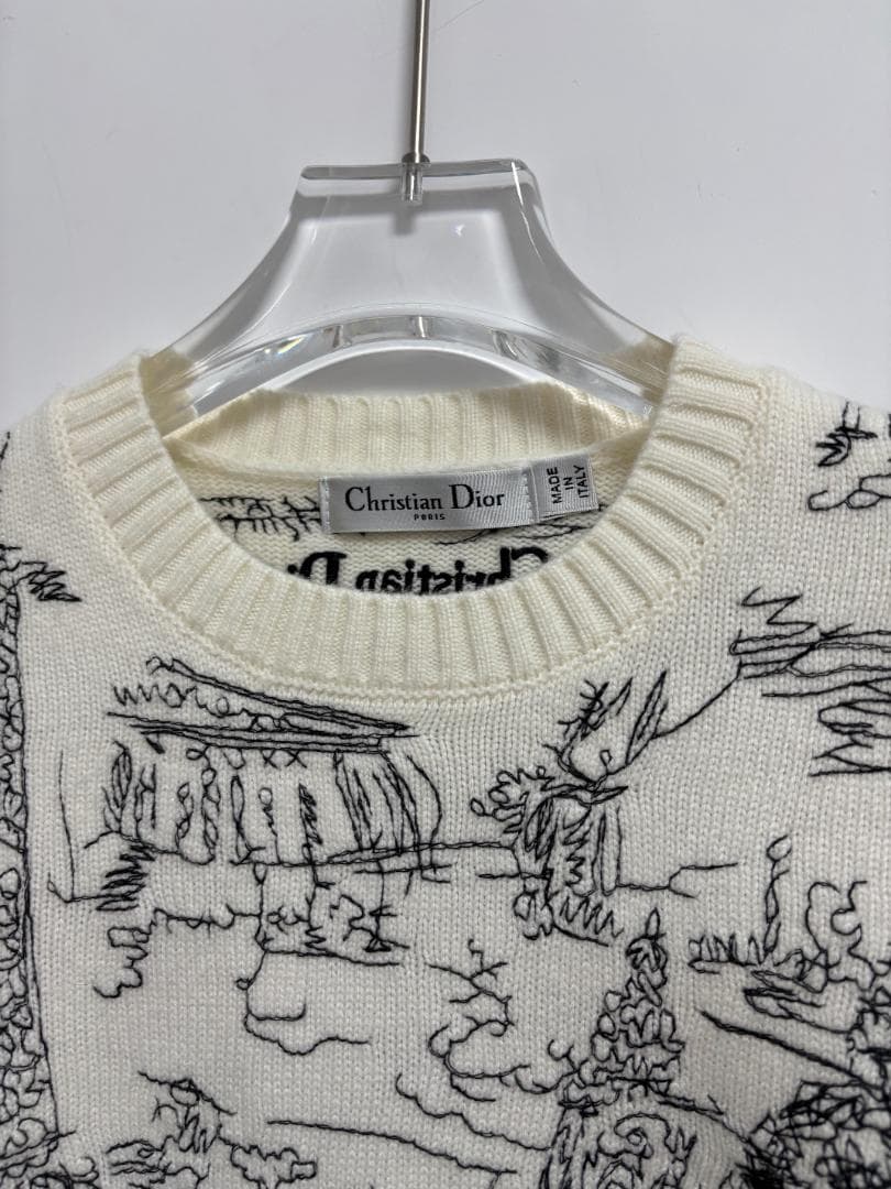 ホワイト ディオール　セーター ニット サイズ38
