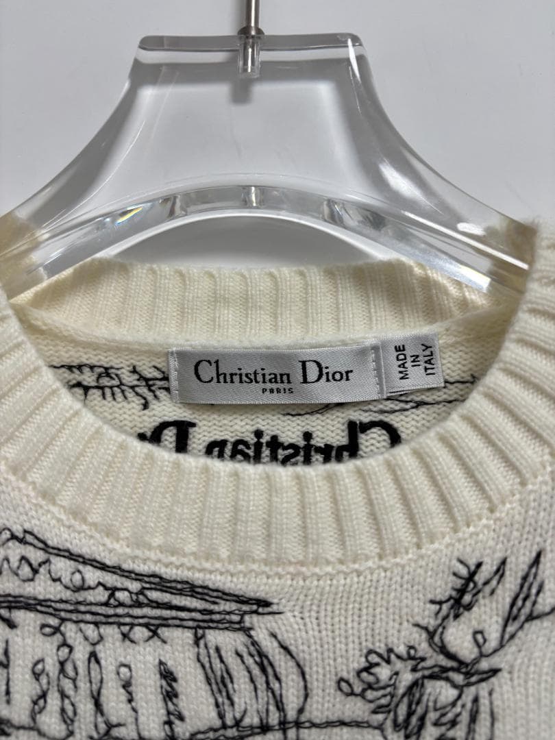 ホワイト ディオール　セーター ニット サイズ38