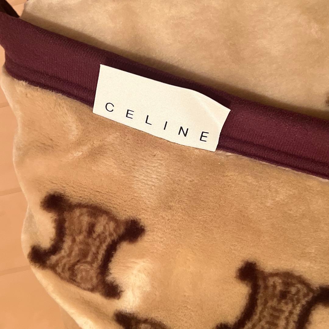CELINE マカダム柄 毛布 新品 140x200cm 西川産業