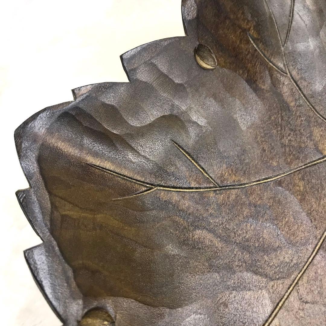 希少リュージュ葡萄木彫り回転式オルゴールフルーツスタンド高級ヴィンテージレア彫刻