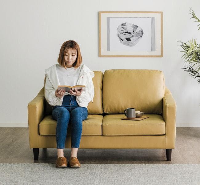 コンパクトサイズ ＰＶＣ２人掛けソファ 合成皮革 ラブソファ モダン（1025）