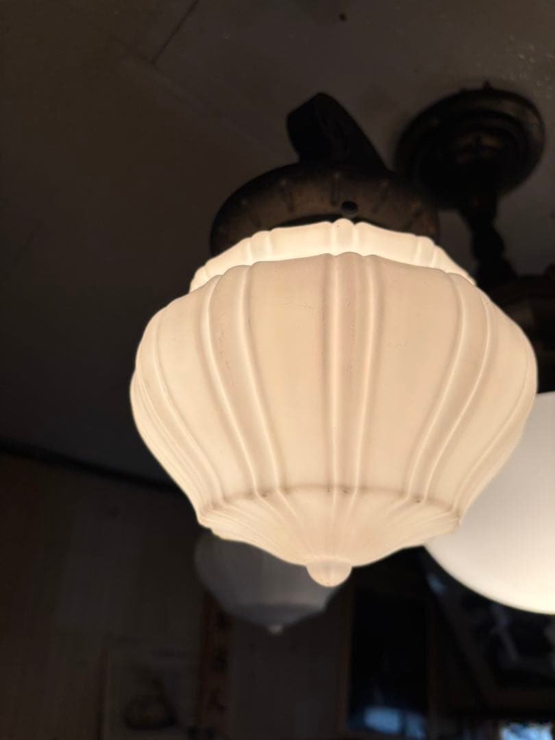 5灯式照明大正ロマン　アンティークつ