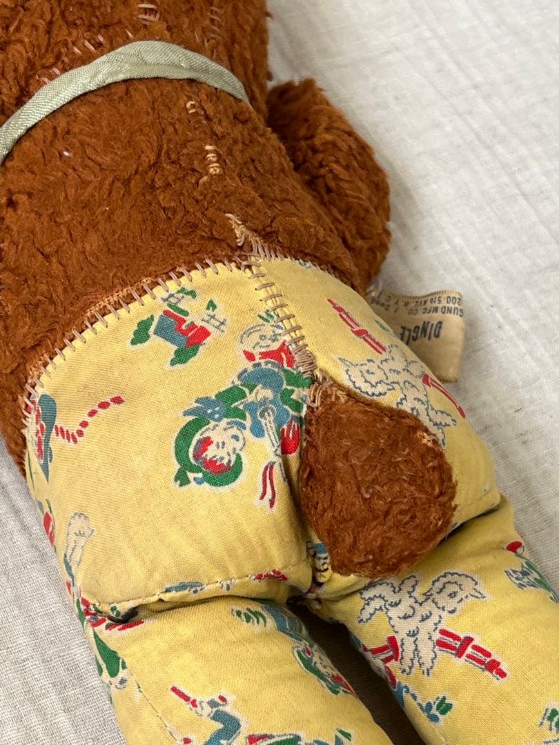 アンティークヴィンテージGUNDラバーフェイスドールテディベア ぬいぐるみベア