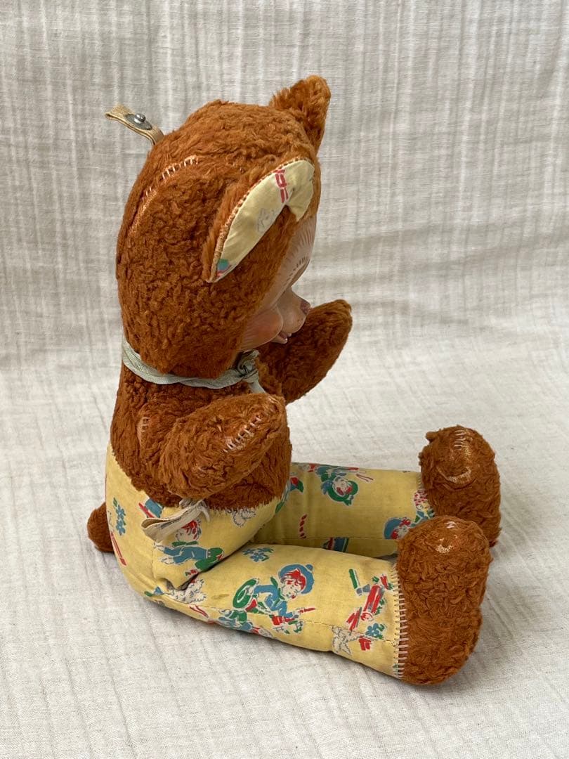 アンティークヴィンテージGUNDラバーフェイスドールテディベア ぬいぐるみベア