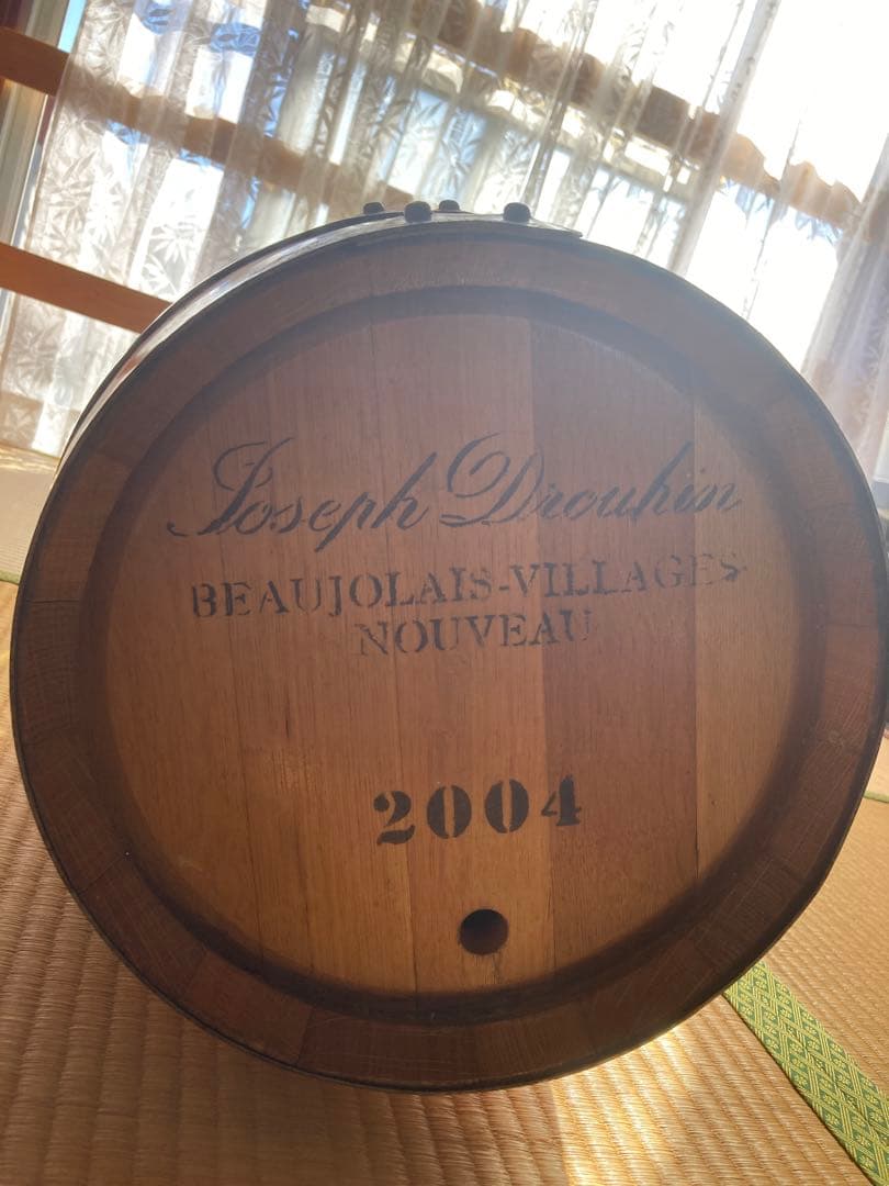 ボジョレー♡ヴィラージュ♡ヌーボ★2004年/28L空樽/インテリア雑貨