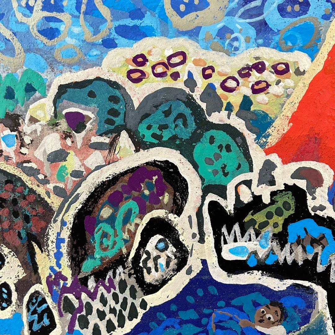 最終値下げ】丸投三代吉「赤富士」油絵 油彩画 共シール有 額縁入 姫路