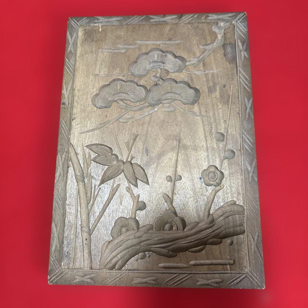 和菓子 道具 木型 押型 古道具 果物 桃 花 菊 骨董 セット