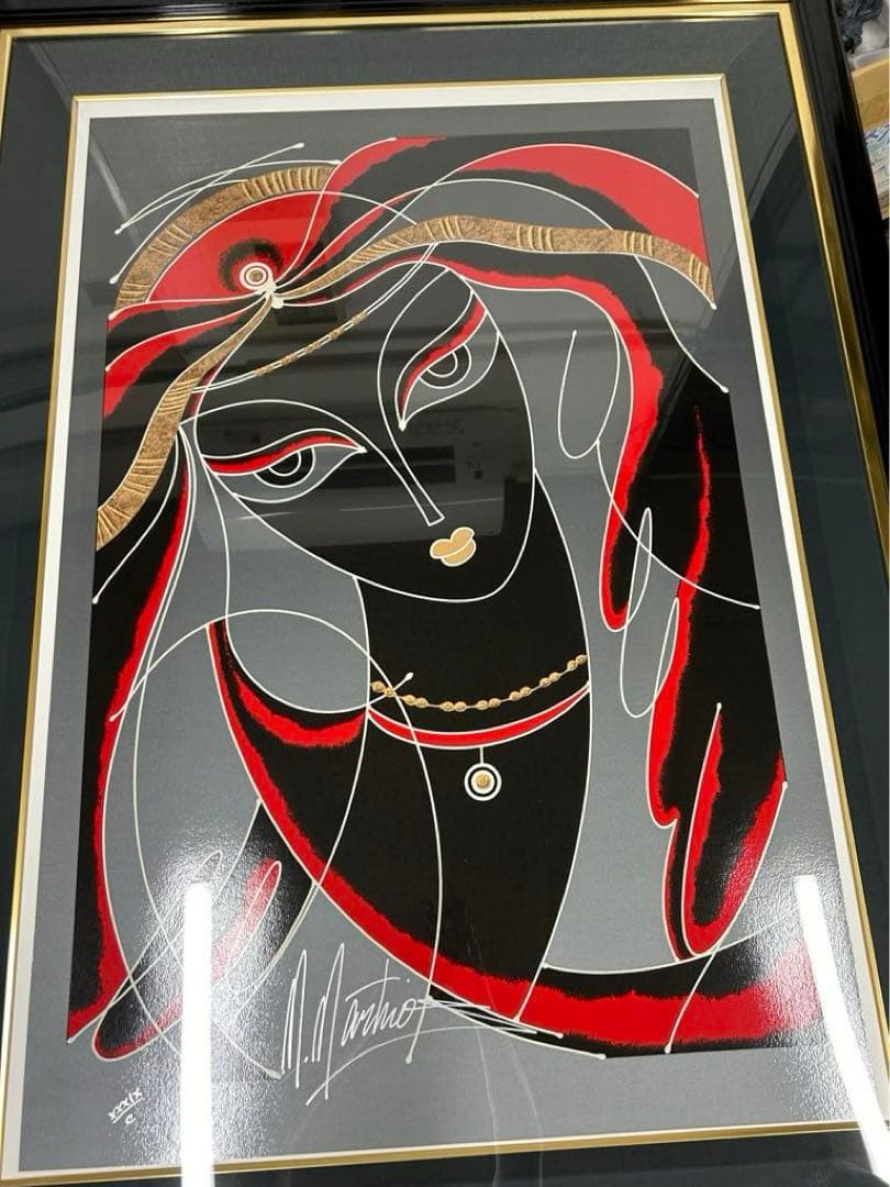 「アラビアの神話」　マーティロ・マヌキアン　作品証明書有　シルクスクリーン　絵画