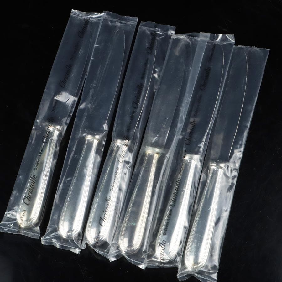 Y2798-1 クリストフル パール テーブルナイフ 6本セット