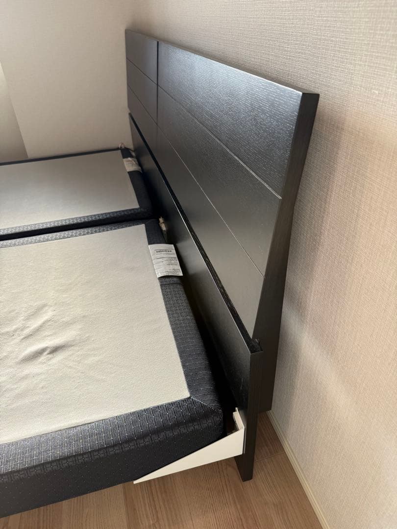 ★引き取り専用★REGALIA シングル　ベッドフレーム セット　黒 大塚家具