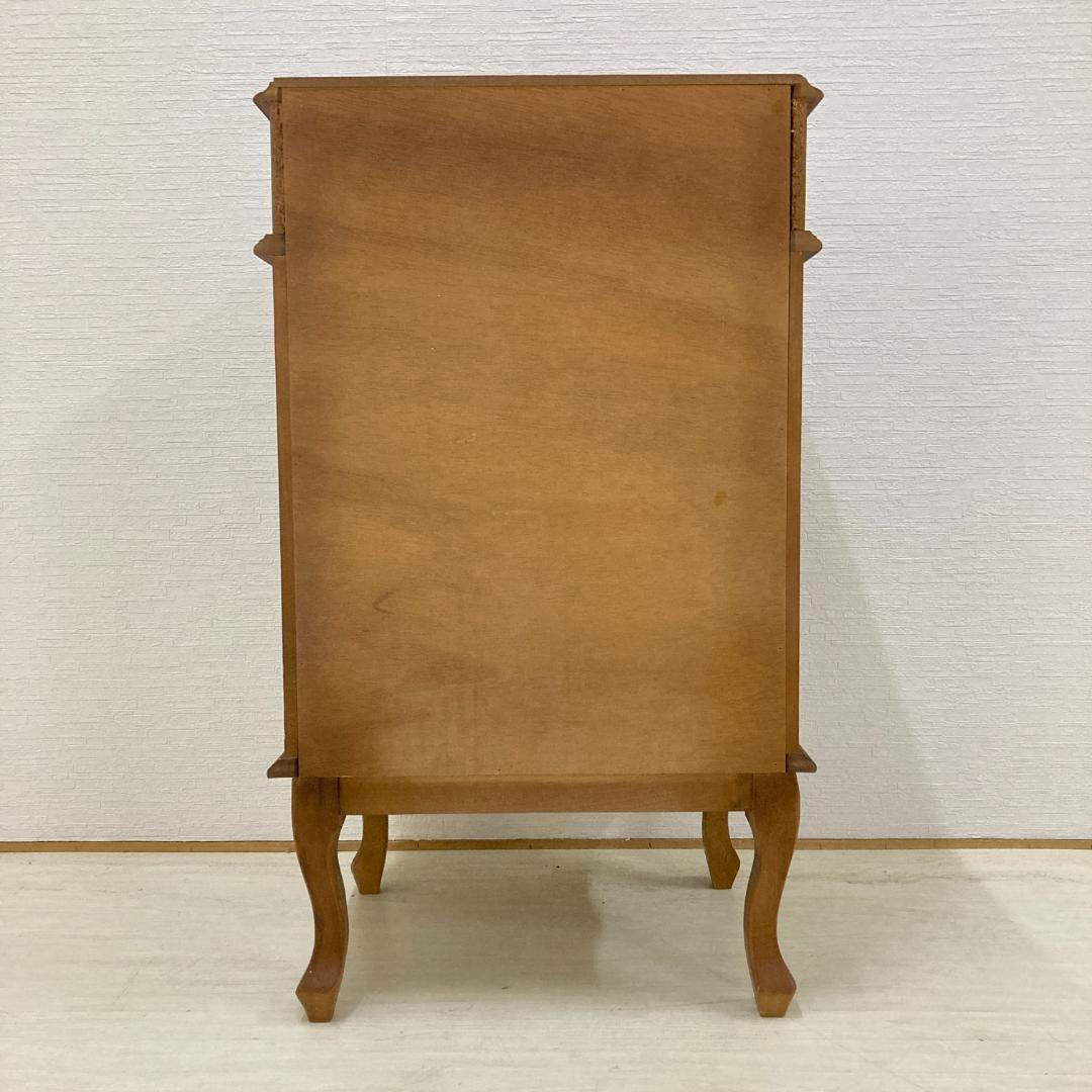 イタリア 象嵌 猫脚 スリム 4段チェスト 電話台 クラシック - メルカリ