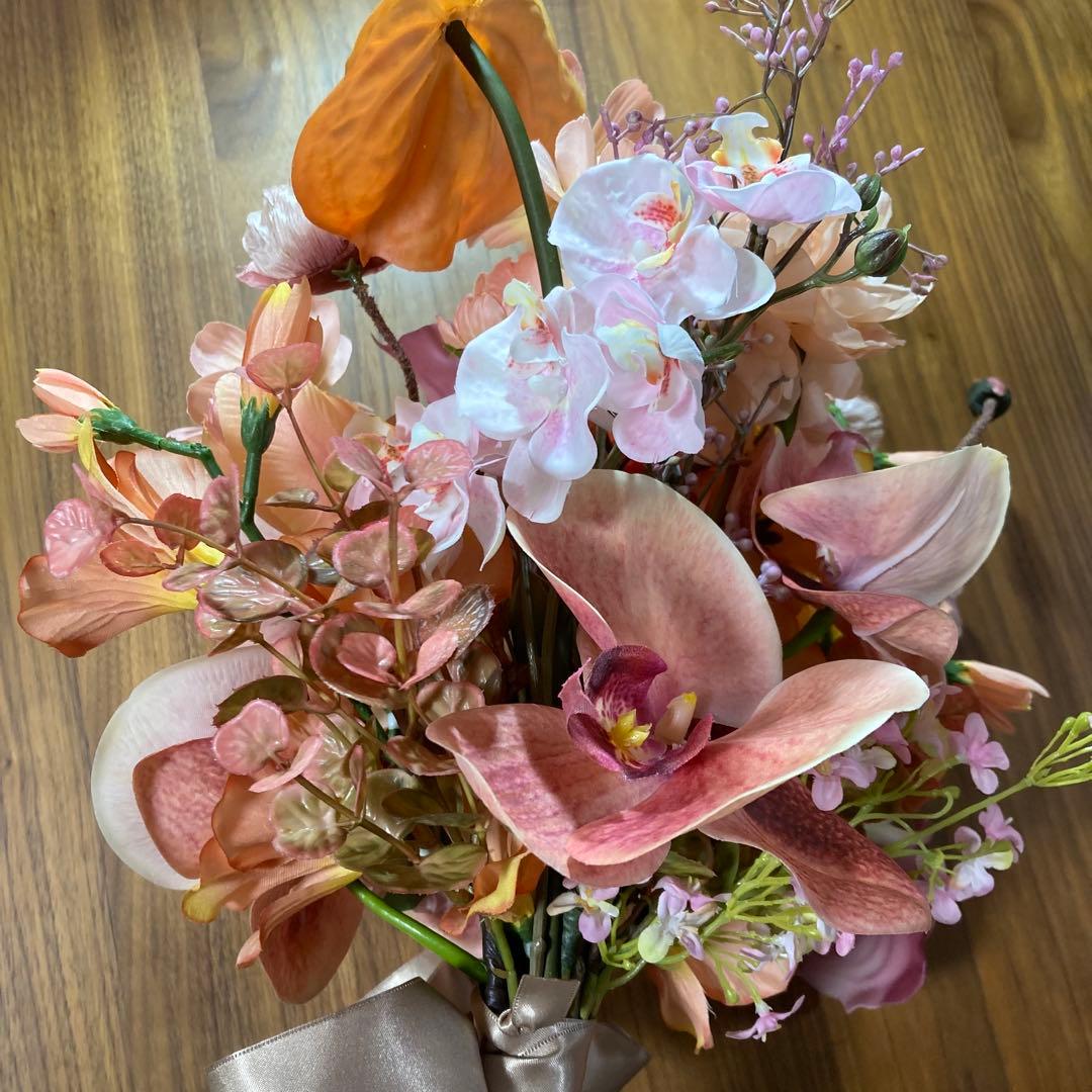 造花オーダーメイド アーティフィシャルフラワー ブートニア付き