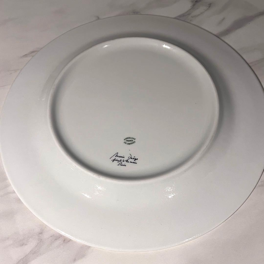 MarieDaage リモージュ　30センチプレート　ストライプ　ブラック