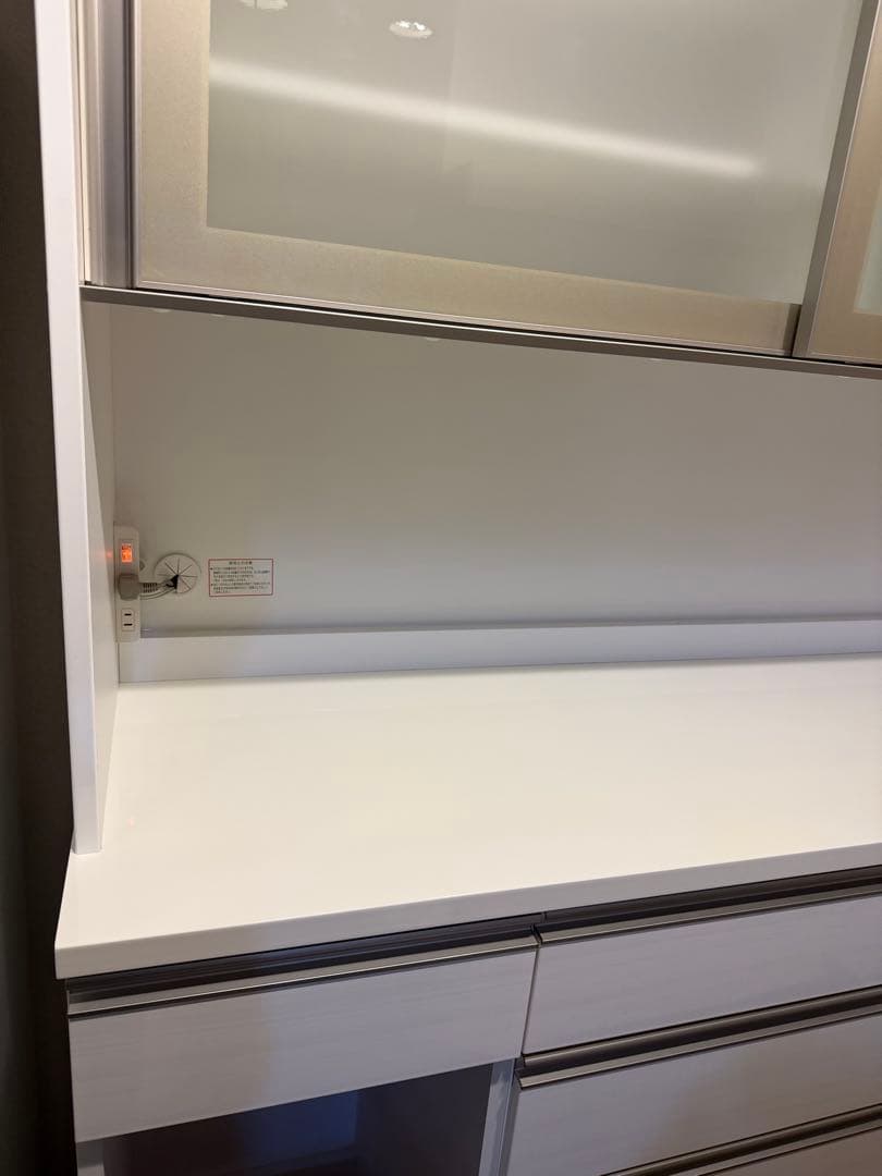 ニトリ キッチンボード／食器棚 リガーレ 160KB（ホワイト）