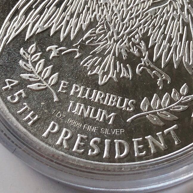 トランプ大統領 2020年 銀貨 1オンス 純銀シルバー ホワイトハウス