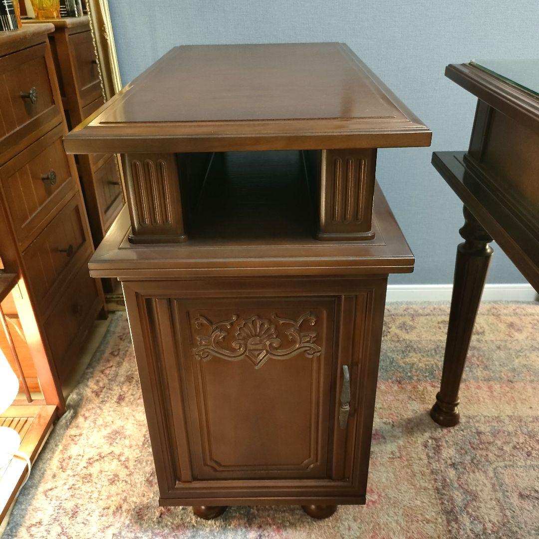 【徳田家具製作所】 官庁・議事堂納入実績メーカー高級家具サイドキャビネットデスク