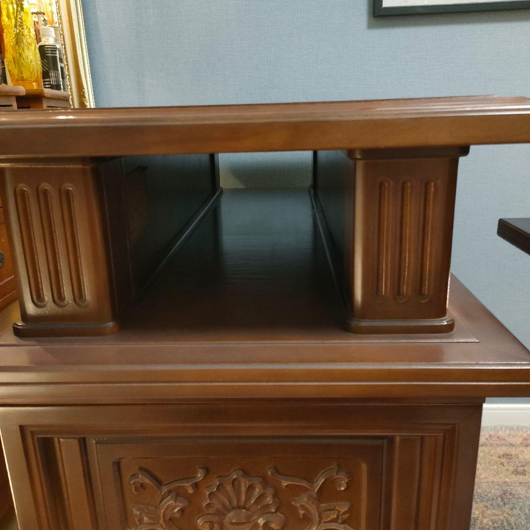 【徳田家具製作所】 官庁・議事堂納入実績メーカー高級家具サイドキャビネットデスク