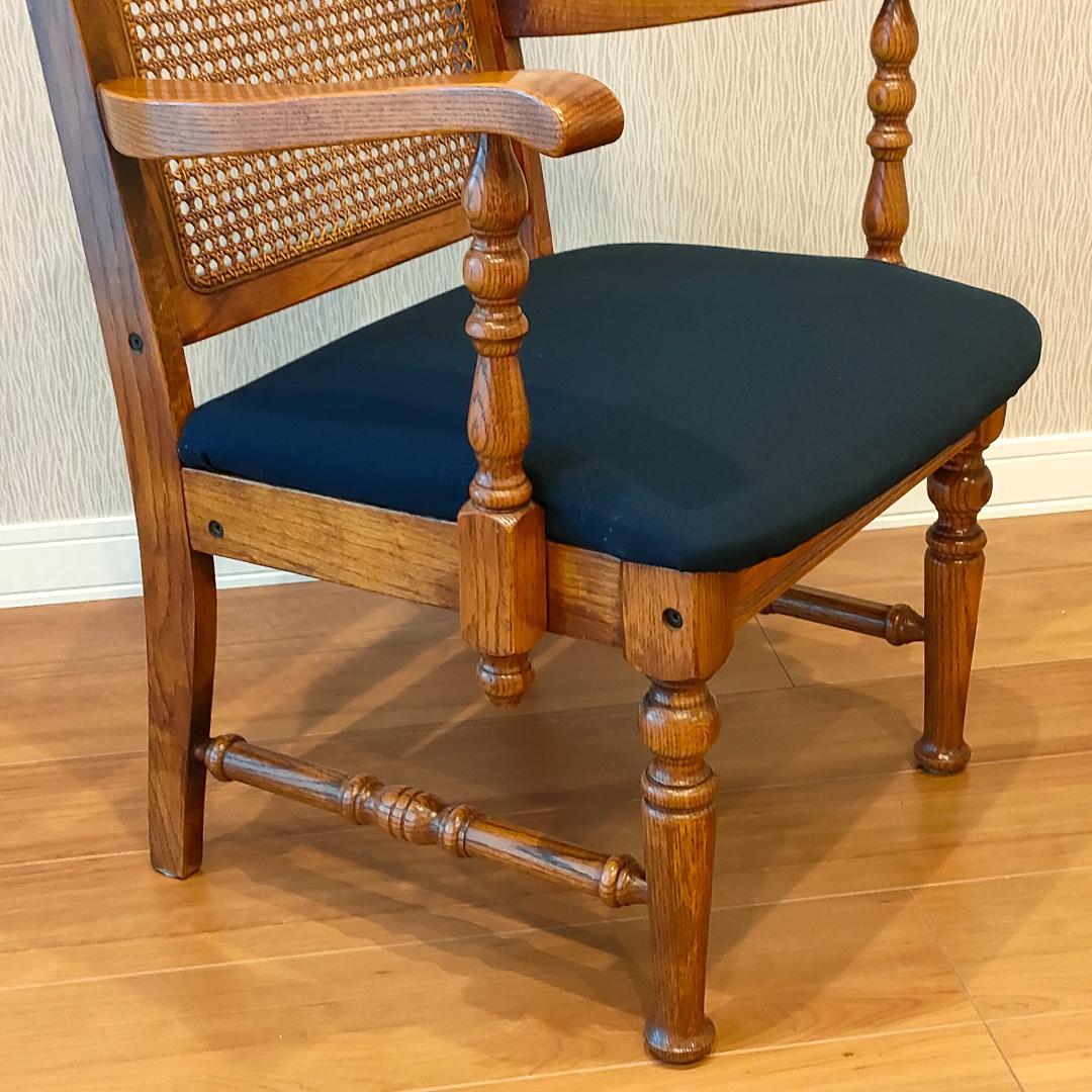 三越ブルージュ アームチェア ラタンバック 三越製作所 - メルカリ