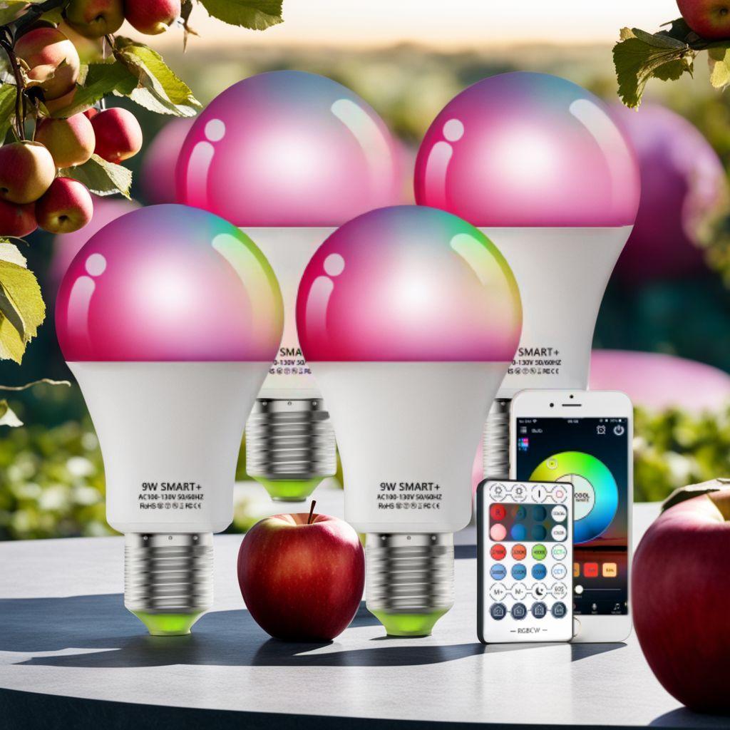 4個セット スマート電球 Alexa対応 リモコン