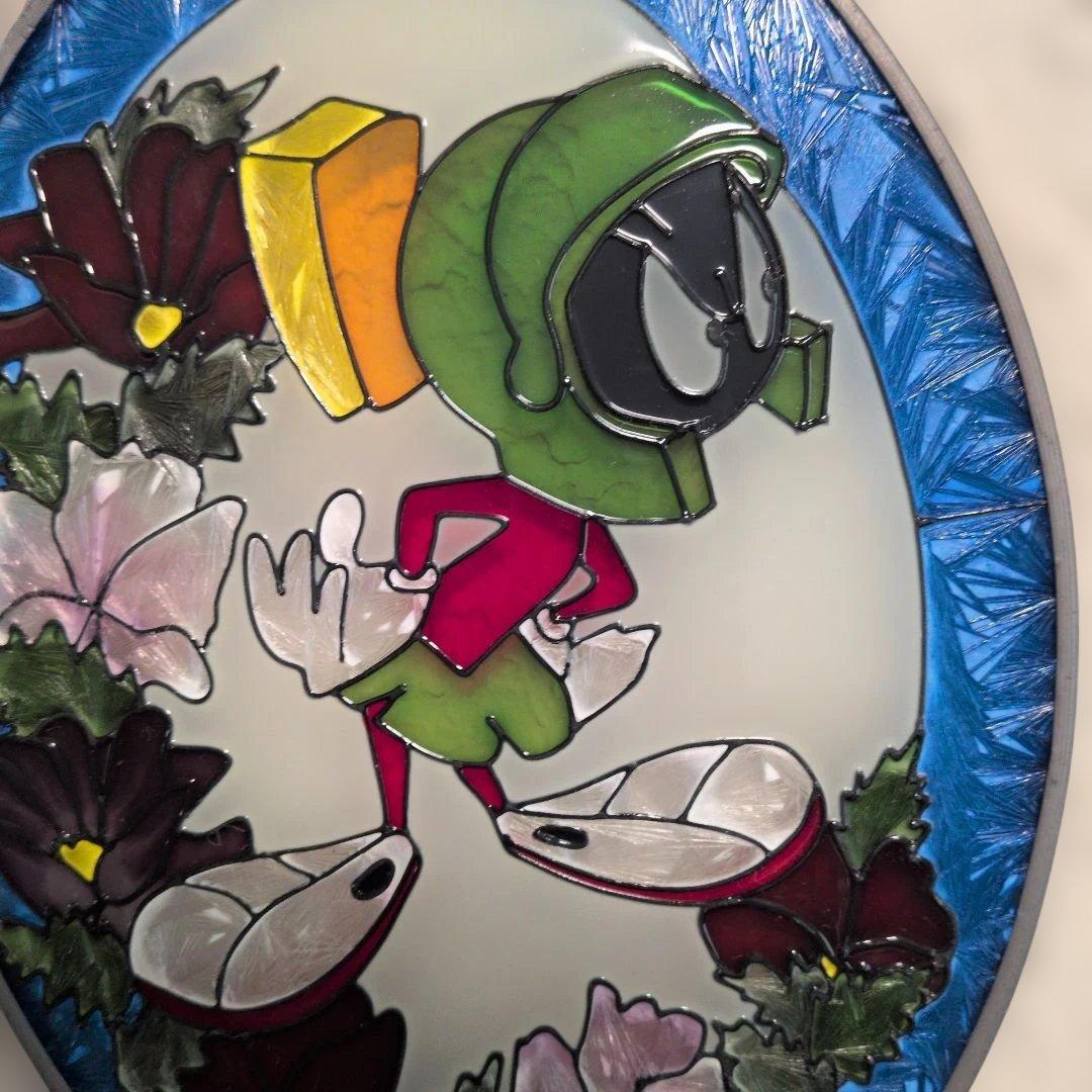 マービン・ザ・マーチャント ステンドグラス　壁掛け サンキャッチャー　希少